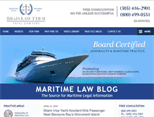Tablet Screenshot of maritimelawblog.net
